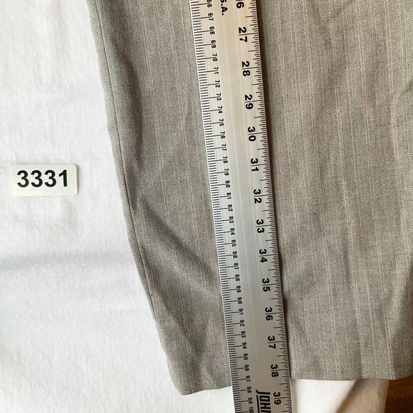 Lane Bryant Women Formal Straight Leg Pants size 18, Taupe Gray - Picture 3 of 11